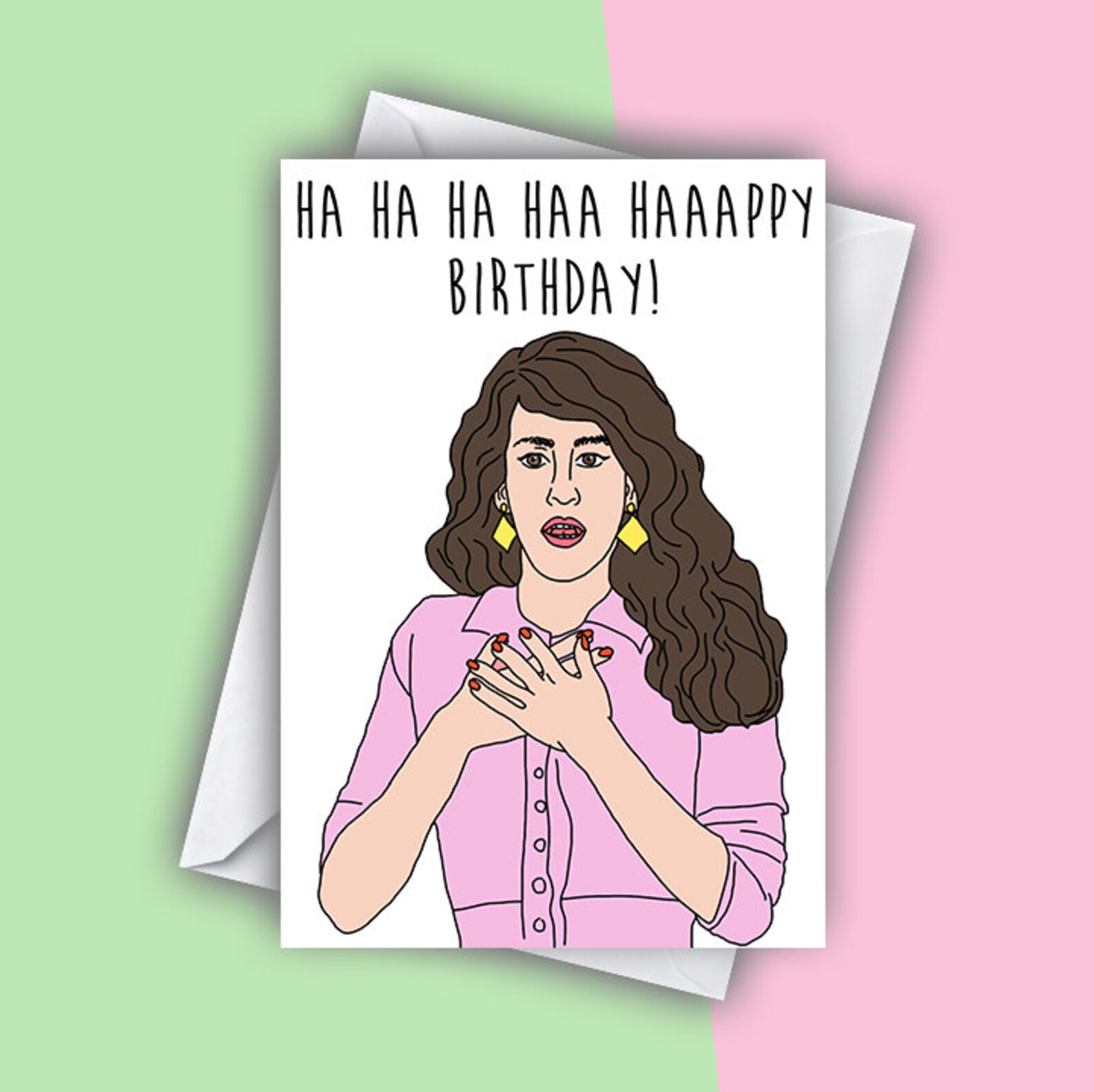 Janice Birthday Card Ha Ha Ha Happy Birthday Card Janice - Etsy Nederland