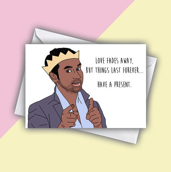 Parks And Rec Birthday Quotes Birthday Greeting Card Tom Haverford Quote Birthday Card | Etsy Australia