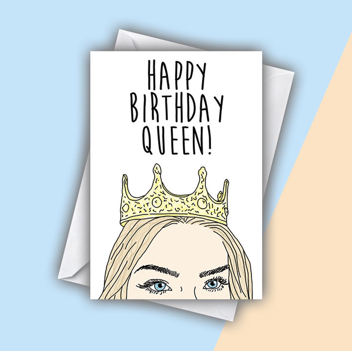 Geburtstagskarte alles Gute zum Geburtstag Königin Karte Etsy.de