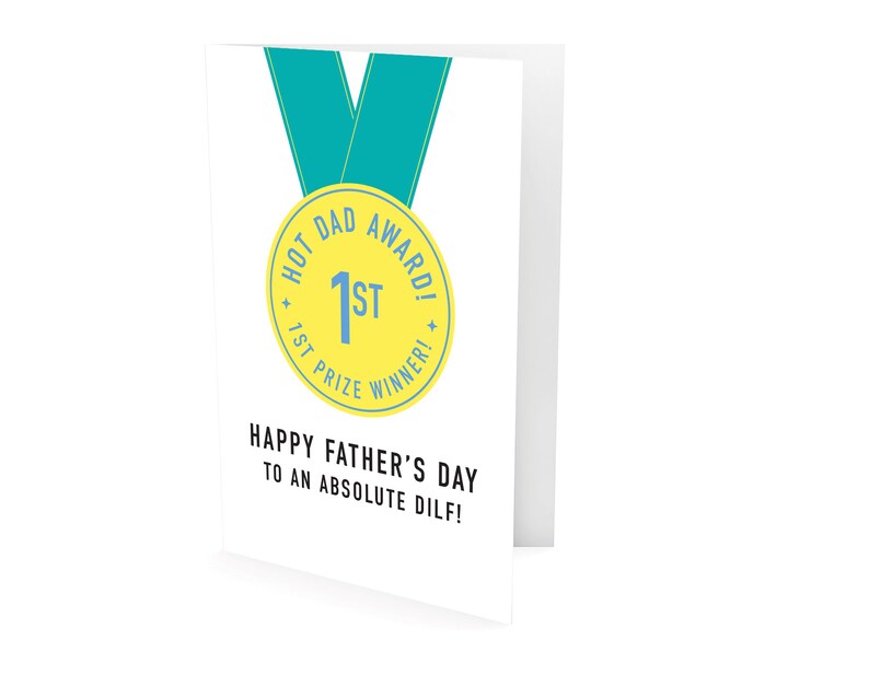 Bend Me Over Fathers Day You're A Total Dilf Card