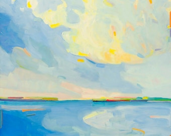 NEW LARGER Scale. 40 x 32 Chilmark Pond, Martha's Vineyard,  an archival edition of 8 prints, signed, numbered by Henry Isaacs