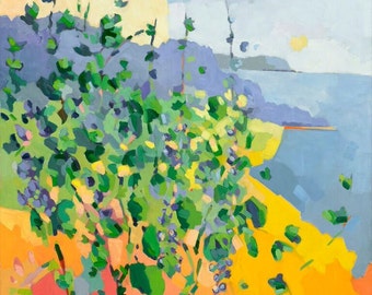 CLOSEOUT Grapevines and Coastline, California, 15 x 12, limited edition of 10 archival giclee prints, signed and numbered