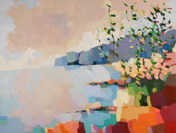 CLOSEOUT : LAST ones. 8 x 10 inches  Otter Cliffs, Acadia Nat Park  Eight x Ten inches. by Henry Isaacs