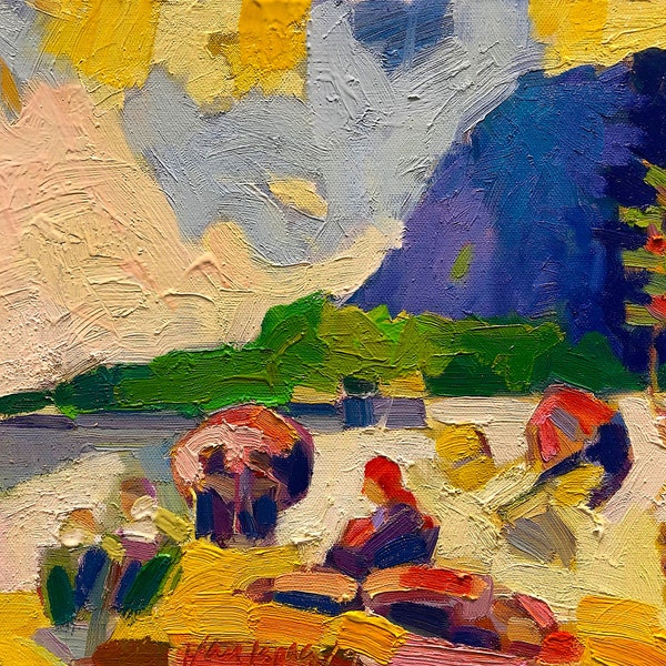 Disconitinued." Beach at San Vito Lo Capo, Sizilien" signierter und nummerierter Giclee-Druck, limitiert auf 20