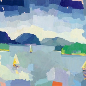 CLOSEOUT The Great Harbor, Mount Desert Island, 20 x 40&quot; edition of ten archival giclee prints, signed and numbered.