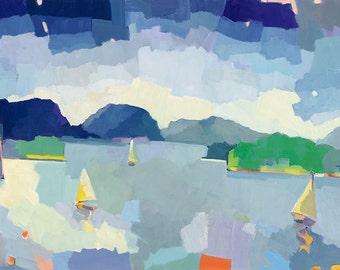 CLOSEOUT The Great Harbor, Mount Desert Island, 10 x 20" edition of ten archival giclee prints, signed and numbered.