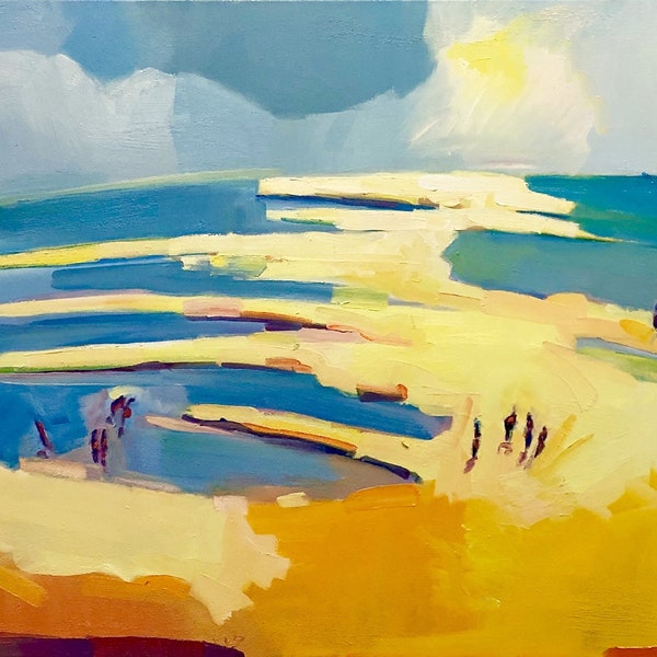 CLOSEOUT Beach at Cape Fear, Bald Head Island, North Carolina Ausgabe von zwölf archivierten Giclée-Drucken, signiert und nummeriert, 9 x 12 Zoll.