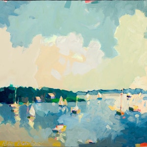 CLOSEOUT Southwest Harbor, Maine, 14 x 16 &quot;, a limited edition giclee print, signed and numbered