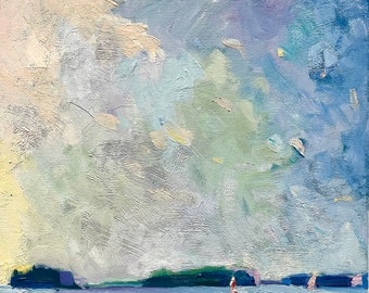 SPECIAL  Sailing off Crescent Beach, South Portland, Maine , 10 x 8 " signed and numbered.