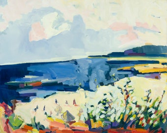 Ready to Hang. Printed on Canvas. Popham Beach Maine  30 x 40  inches .  Limited edition of 6 signed and numbered prints