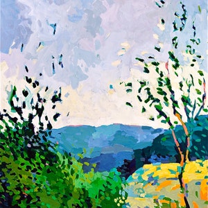 Allegheny Mountain Gap, Warm Springs, Virginia, impresión giclée de aproximadamente 14 x 11 pulgadas.