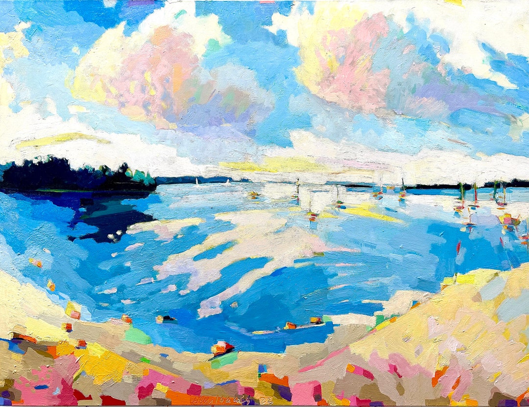 NEW. Beach at Cumberland Foreside Maine. 8 X 10 Inches Etsy
