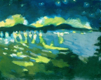 CLOSEOUT  Night View, Mount Desert Island. 8 x 10 " prints, signed and numbered by Henry Isaacs