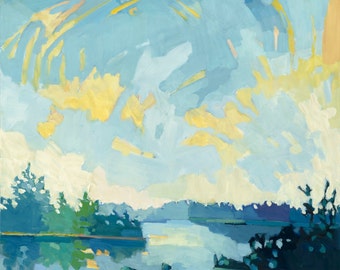 West from Swan's Island, 20 x 16 inch archival giclee print, limited edition of 12, by Henry Isaacs.