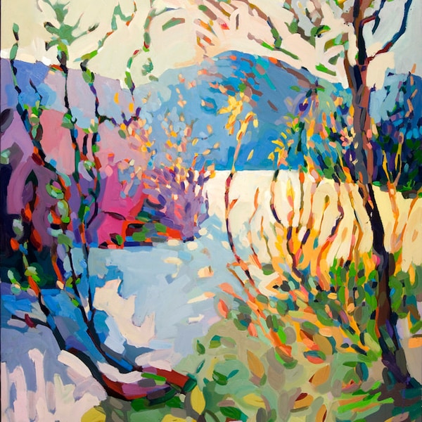 RÜCKVERKAUF entlang des Chama River, New Mexico, 20 x 16 ", Ausgabe von 10, Archivdrucken, signiert und nummeriert.