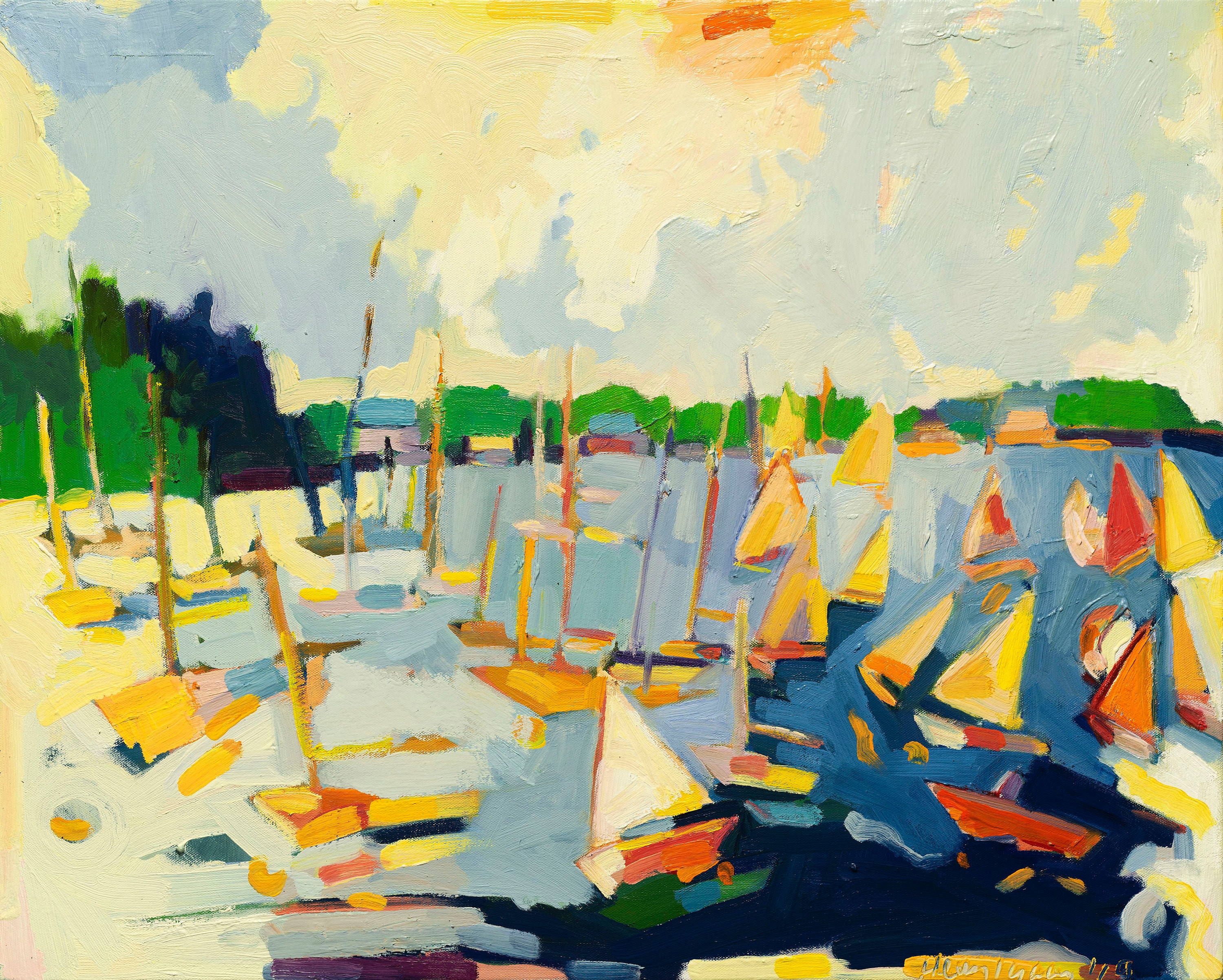 8 x 10 Sailing School Boothbay Harbor limited giclee edition of ONLY FIVE  signed and numbered NEW Maine