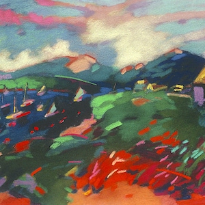 CLOSEOUT . Harbor at Sunset, Islesford, Maine  an 8 x 10&quot; giclee print,  limited to only FIVE signed and numbered prints