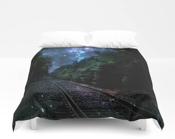 Train Comforter Etsy