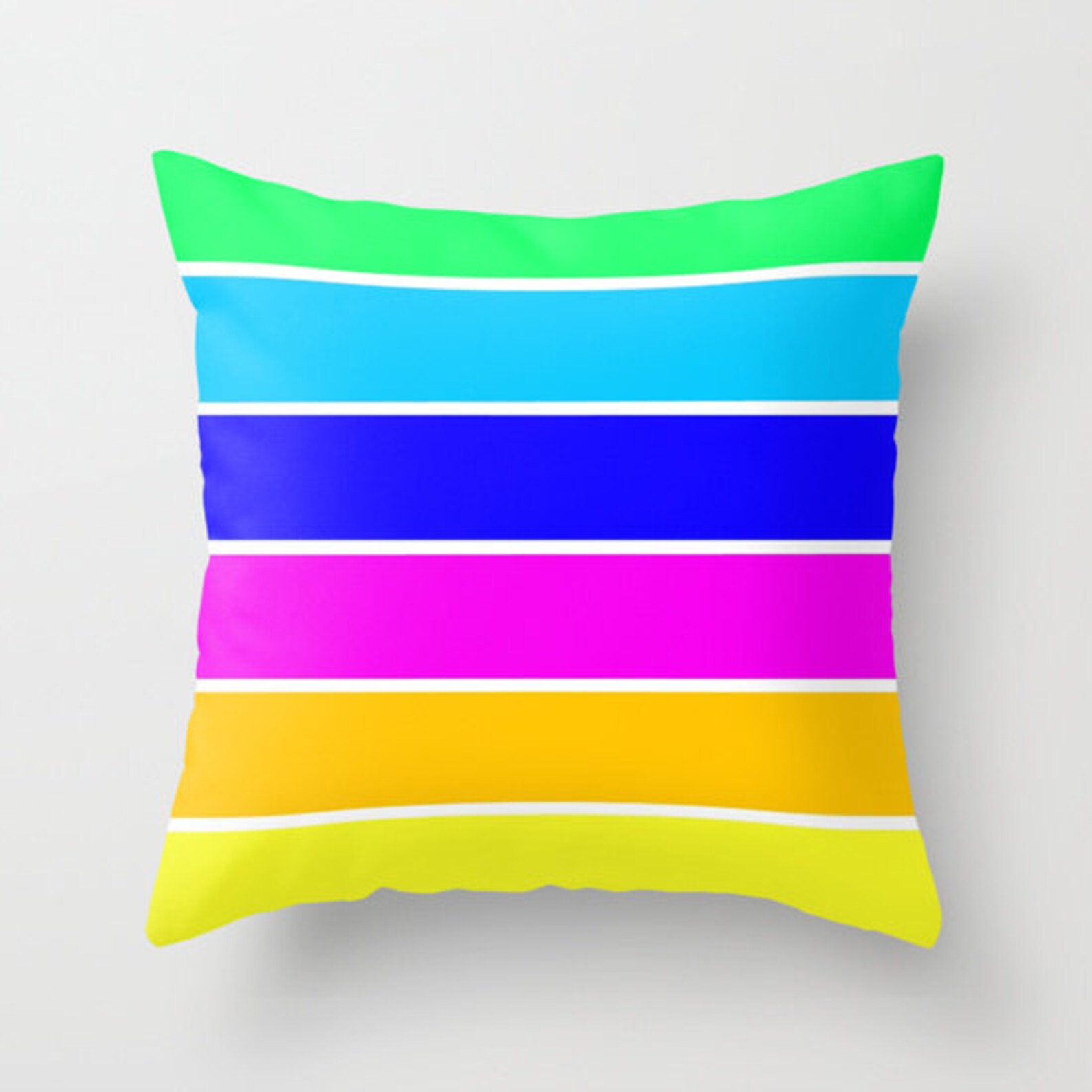 Pillow Cover Colorful Throw Pillow Colorful Pillow Bright Etsy