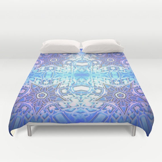 Duvet Cover Or Comforter Periwinkle Frozen Stars Kids Room Etsy