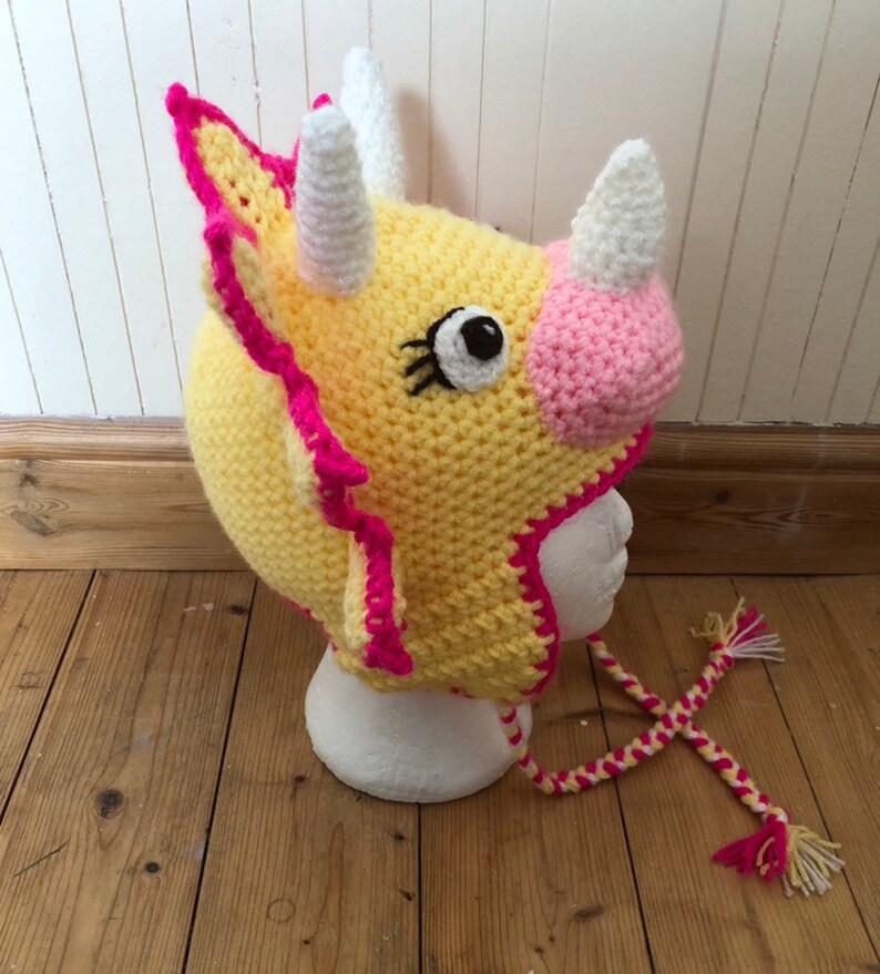 beanie hat dinosaur hat crochet beanie Triceratops hat