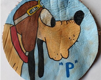 Leather patch USAAF WW2 hand painted A2 jacket  AAF School Pilot "Pluto"