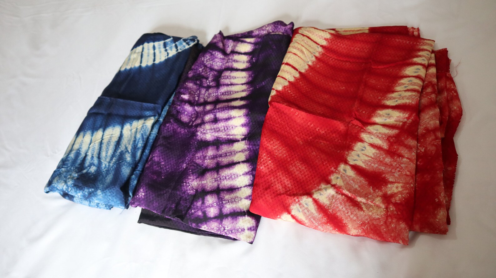 Silk Adire Hand Tiedye African Fabric Silk Like Fabric Etsy Norway