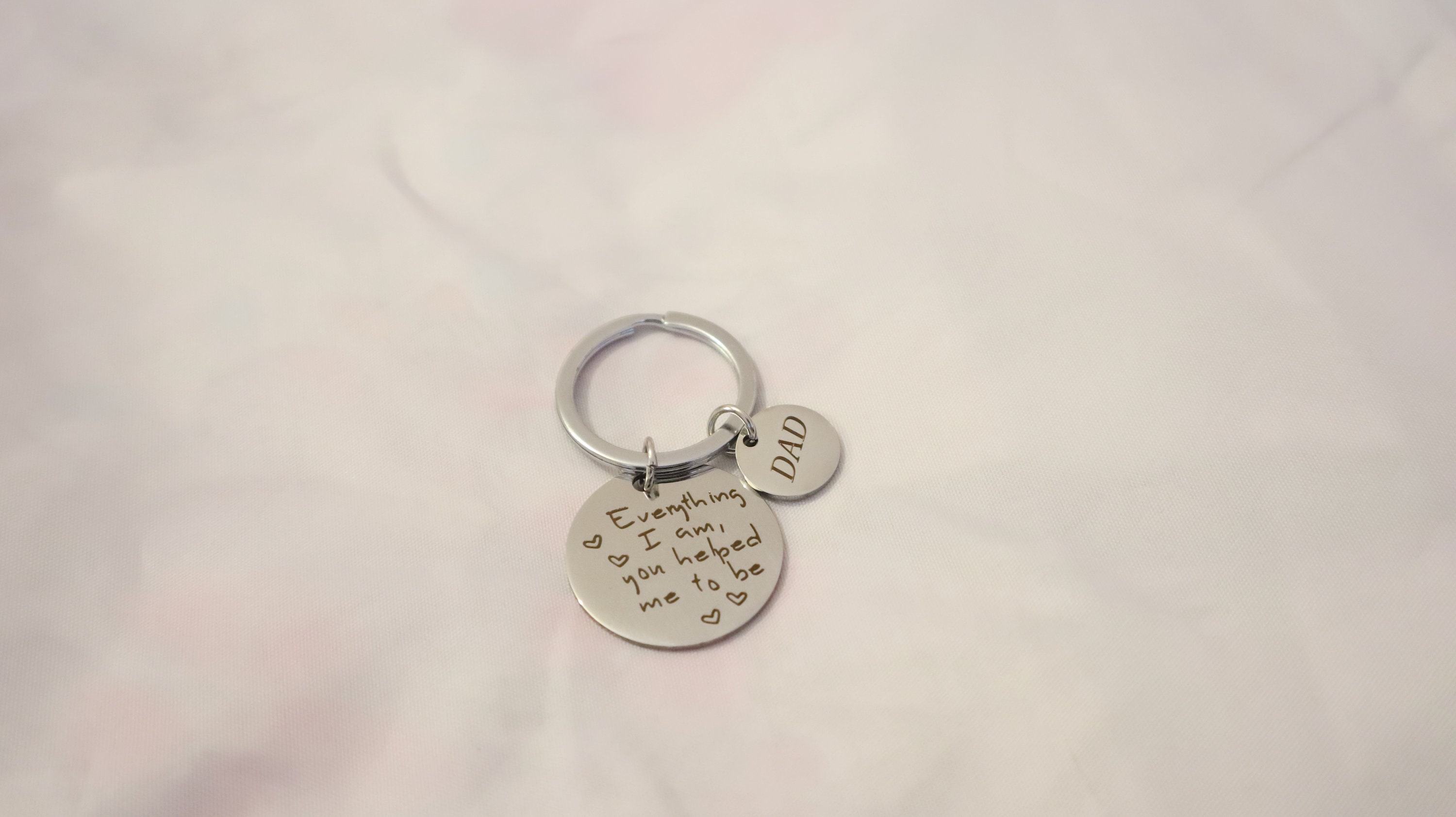 Keychain Bag Key Charm Keyring Word Keychain DAD - Etsy UK