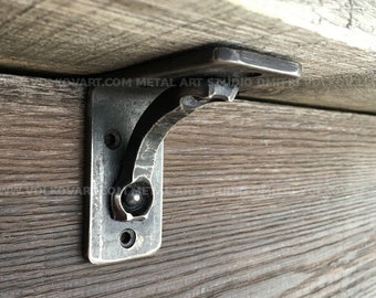 3" x 3" metal forged MINI bracket. Iron handcrafted small shelf bracket / corbels / steel shelf bracket