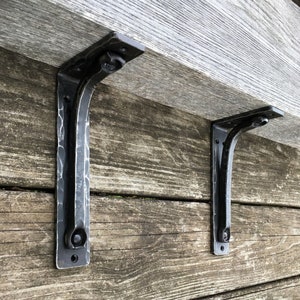 Mantel Shelf Bracket Heavy Duty Corbel - Custom Fabrication / Hammered Mantel Bracket - Metal Hand Forged Corbel - Farmhouse Rustic Bracket