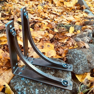Shelf Bracket: Heavy Duty Hand Forged Steel Rustic Farmhouse Corbel