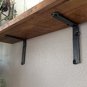 Heavy Duty Iron Corbel / Wrought Iron Shelf Bracket / Rustic & Modern Hand Forged Metal Shelf Bracket / Steel Corbels  Kitchen Shelving