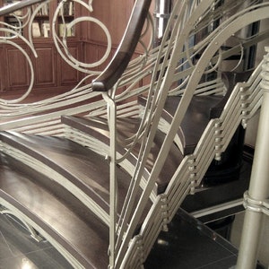 Custom forged iron / metal Railings, Stairs, fences, balcony, home/garden art metal decor. Art Nouveau.