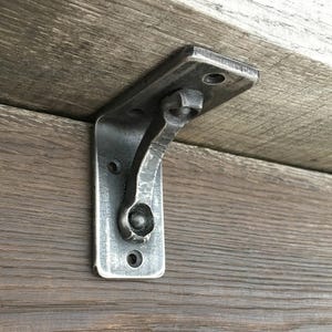 3x3 Hand Forged MINI Shelf Brackets, Farmhouse Rustic Corbel, Custom Iron Shelf Bracket, Architectural Hardware Accent, Small Shelf Bracket