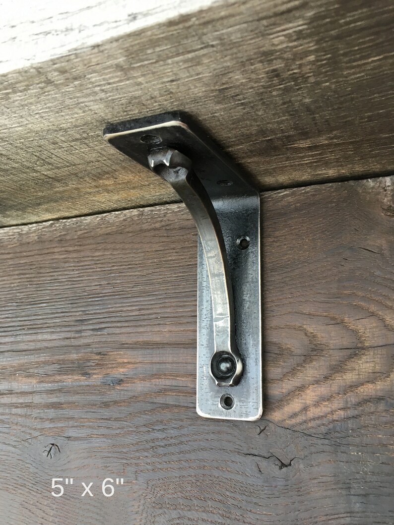 Heavy Duty Shelf Bracket Iron Corbel Blacksmith Made Metal Etsy