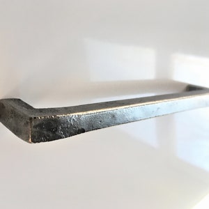 Cabinet Pull 3/8&quot;, Drawer Handles, Hand Forged Hammered Cabinet Hardware, Custom Modern Rustic Industrial Farmhouse Pull, Kitchen Cabinets