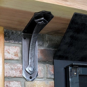 Mantel Bracket Support, Custom Mantel Corbel, Gothic Iron Shelf Bracket, Custom Decorative Bar & Countertop Support Bracket, Iron Corbel