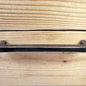 Cabinet Pull 3/8&quot;, Drawer Handles, Hand Forged Hammered Cabinet Hardware, Custom Modern Rustic Industrial Farmhouse Pull, Kitchen Cabinets
