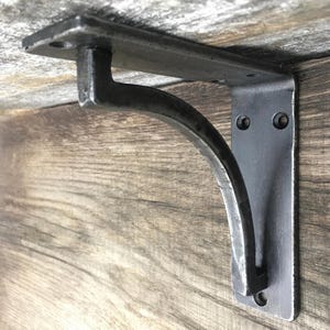 Shelf Brackets Hand Forged Blacksmith Made - Metal Handmade Shelf Corbel - Rustic Farmhouse Bracket - Custom Brackets - Kitchen Shelving