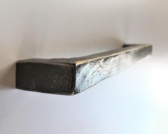 Cabinet Handle Pull 1/2" Drawer Handles, Hand Forged Cabinet Hardware, Custom Modern Farmhouse Pull Drawer Pull, Rustic Kitchen Cabinet Pull