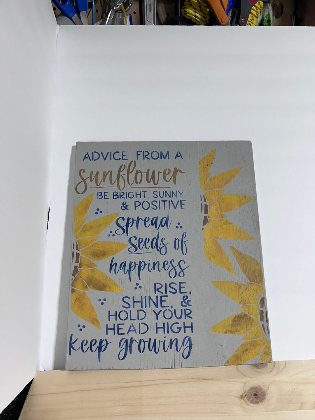 Advice From a Sunflower - Etsy