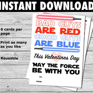 Valentinstagskarten für Kinder | Star Wars Valentinstag | Star Wars Gedicht