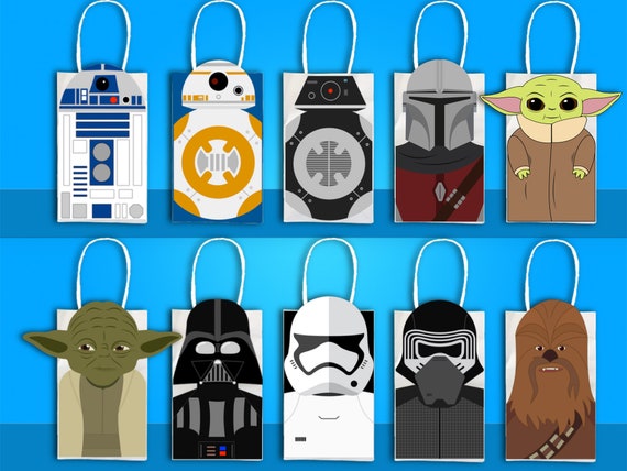 Bolsa de favor de fiesta de Star Wars, Bolsa de regalos de fiesta de Star  Wars, R2D2, BB8, Yoda, Chewbacca, Stormtrooper, Fiesta de Darth Vader,  Mandalorian, Bebé Yoda -  México