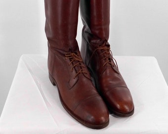 Handsome Custom-Made Men's Tall Boots Made by The Dehner Boot Company of Omaha in 1939