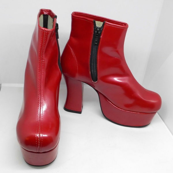 platform shoes red