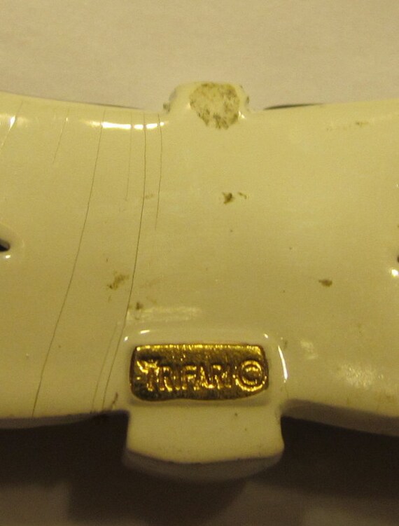 Trifari Choker with White Enamel and Crackled Res… - image 3