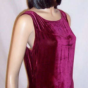 Deep Raspberry Silk Velvet Floor Length Gown image 5