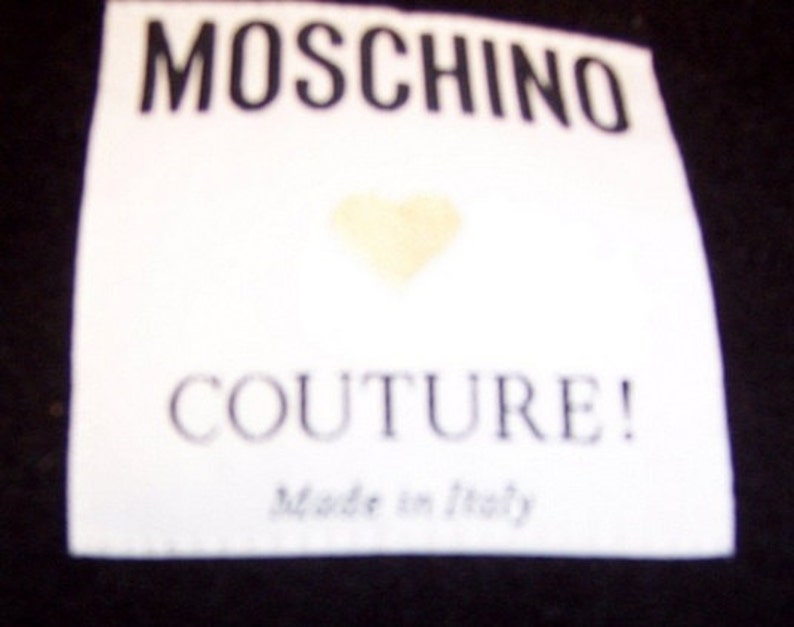 Black and Yellow Striped Moschino Couture Jacket 1980/'s Red
