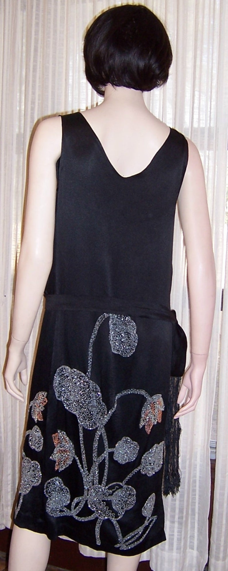 1920's Beaded Art Deco Dress of wearable Art Etsy