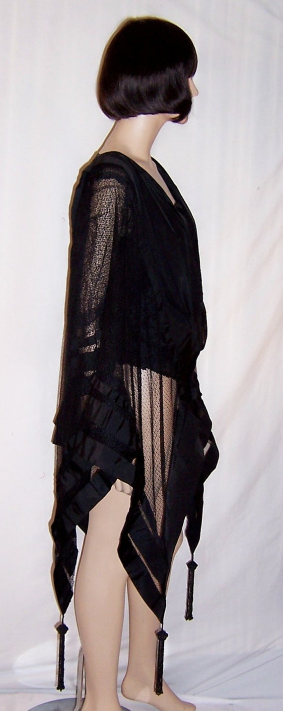 Unusually Rare Black Victorian Bodice with Attach… - image 2